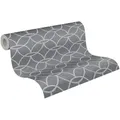 A.S. Création Vliestapete, Geometrisch Grau 375645 Wandtapete Vlies Satin Rolle Tapete VILLA grau