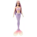 Mattel HRR06 - Barbie Meerjungfrau Puppe mit lila Haaren