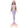 Barbie Puppe Core Mermaid 4, ab 3 Jahre, mit lavendelblauer Schwanzflosse, 30 cm