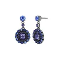 KONPLOTT Ohrstecker Gem Royale blau lila antik Silber Ohrring