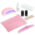 NEONAIL Sweet Pink Set - Mini LED Lampe - UV Nagellack - Shellac - Maniküre Set