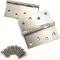 So-tech - Sotech Edelstahl Ss304 Türscharnier, Kugelgelagertes Aufschraubband - 101 X 101 X 2,5 Mm, Tragkraft 75 Kg, 1 Paar (2 Stück)