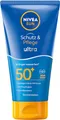NIVEA SUN Sonnencreme mit LSF 50+, 3x wasserfester sofortiger Sonnenschutz vor UVA/UVB-Strahlen, 48 Std. Feuchtigkeit mit Vitamin E, Schutz & Pflege Ultra Lotion (150 ml)
