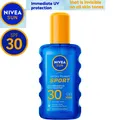 NIVEA SUN UV Dry Protect SPORT Sonnencreme Spray wasserfest LSF 30 200ml