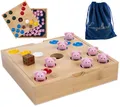 Engelhart-350444 – Piggy Hole Game – Familiebordspel in Bamboe Hout  (US IMPORT)