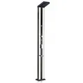 Dusche Gre Aluminium Solardusche Luxe 38 Liter Fußwaschung Sprayers 20x11x215cm