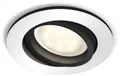 Philips Hue White Ambiance Milliskin Runder LED Einbauspot, 5W, GU10, 350lm, 4000K, silber (929003047001)