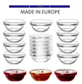 18x Dip Schüssel Glas Schälchen Mini Saucen Snack Eis Dessert Schalen 6cm klein