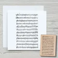 Stempel Notenhintergrund - Motivstempel Holzstempel Scrapbooking Karten Musik