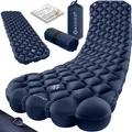 KESSER® Camping Matratze Isomatte Aufblasbare Luftmatratze Campingmatte inkl. Tragebeutel und mit Reparaturset, Outdoor Ultraleicht Faltbare Schlafmatte, Belastbarkeit: 200Kg