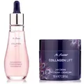 M.ASAM® Collagen Lift 24h Creme 100ml, Konzentrat 50ml Pfauenfeder Edition