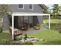 Terrassenüberdachung SKAN HOLZ Genua 541x357 cm weiß