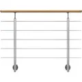 Dolle Geländerset mit Eichehandlauf für Seitenmontage 150 cm FSC®