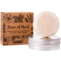 Anwen Peace of Mint Szampon w kostce + puszka 75g, natürliche Shampoo-Riegel