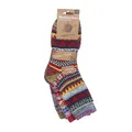 simaranda Damen Wintersocken bunte warm gemischte Wollsocken Strümpfe kuschlig weich 166 (35-38, Bunt gemischt)