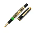 Pelikan Toledo M900 Kolbenfüller schwarz-gold M (mittel), 1 St.