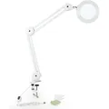 addhome LED Lupenleuchte mit Tischklemme 5x Lupe 3000-6500K Dimmbar
