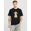 Jack & Jones T-Shirt JORANATOMY SKULL TEE SS CREW NECK LN schwarz S