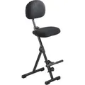 meychair Stehhilfe Futura, AF-SR-ST-AH, mit Rückenlehne, Stoffbezug, schwarz, 54-90 cm