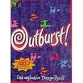 Hasbro Outburst! Brettspiel für 2+ Spieler, explosives Tempo, 2 Spielvarianten, beidseitiges Spielbrett