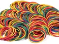 Gummiband Haushaltsgummi 300 Stücke Gummibänder Farbe Gummiringe Gummi 38 * 1...