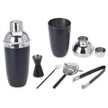 Cocktailset aus Edelstahl schwarz 5-teilig matt Barset Shaker Set Modern Loft