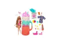 Mattel HRK57 - Barbie - Pop Reveal - Rise & Surprise Geschenkset, Puppe mit 15 Überraschungen, Tropical Smoothie