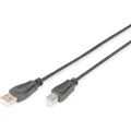Digitus USB2.0 Anschlusskabel, 1 m (1 m, USB 2.0, 2.50 W) (AK-300105-010-S)