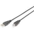 DIGITUS USB 2.0 Anschlusskabel, Typ A - B St/St, 1.0m, USB 2.0 konform, sw