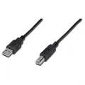 ASSMANN USB 2.0 Anschlusskabel Typ A/Stecker auf Typ B/Stecker 1m schwarz