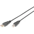 Digitus USB 2.0 Anschlusskabel USB-A (Stecker) > USB-B (Stecker), Kabel, schwarz