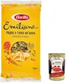 3x Barilla Pasta all' Uovo Le Emiliane Paglia e Fieno, Eiernudeln, Pasta mit Ei 250g + Italian Gourmet polpa 400g