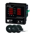NWP EM-100D NW Einbaumessgerät für Strom (1A-100A), Spannung und Frequenz, 3-phasig, schwarz