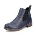 Rieker Damen Klassische Stiefeletten 79450, Frauen Stiefeletten, lose Einlage,uebergangsschuhe,uebergangsstiefel,Boots,Bootee,blau (14),41 EU / 7.5 UK