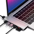 Satechi Aluminium Type-C Pro Hub Adapter für MacBook Pro 2016/2017 USB-C 3.0 - ST-CMBPS silber