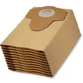 10 Original Parkside Lidl Staubsaugerbeutel für Nass-Trocken-Sauger PNTS 1250, 1250/9, PNTS 1300 A1, B2, C3, D3, E4, F5, PWD 12 A1, PAS 500 D3
