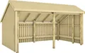 Plus Gartenhaus Multi 2 Module 445 x 258 cm natur