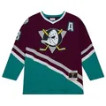Mitchell & Ness Eishockeytrikot Line Teemu Selanne Anaheim Ducks 1996 Jersey lila M