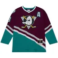 M&N Blue Line Teemu Selanne Anaheim Ducks 1996 Jersey - M