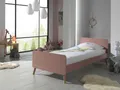 Jugendbett VIPACK "Billy, Einzelbett 90/200, inkl. Rolllattenrost, modernes Design", rosa (terra rosa), B:95cm H:73,5cm L:203,6cm, Betten, Jugendbett, universell einsetzbar, verschiedene Farben zur Wahl