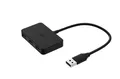ISY IHU 1002, USB Hub, Schwarz