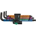 Wera Schraubendreher, (9 St), Winkelschraubendreher Satz 9tlg. Multicolor