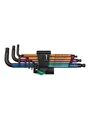 Wera 950 SPKL/9 SM N Multicolour Winkelschlüsselsatz, metrisch, BlackLaser, 9-teilig