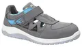 ELTEN Sicherheitsschuhe Maddie Grey Easy ESD S1PS, Damen, Textil, Stahlkappe, leicht, sportlich 42, Grau-T�rkis