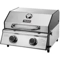 Taino Gasgrill, Silber, Metall, 45x34x45 cm, Grills & Outdoor-Küchen, Gasgrills