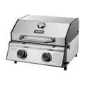TAINO PLATINUM COMPACT Tischgrill 2 Brenner Gasgrill Edelstahl Kompakt Camping