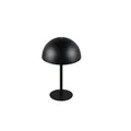 Tischlampe Nachttischlampe Beistelllampe Touchdimmer Akkulampe schwarz LED 21cm