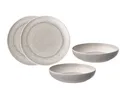 Villeroy & Boch Geschirr-Set Tafel-Set 4-tlg. Perlemor Sand, Premium Porcelain