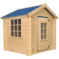 KINDERSPIELHAUS aus Holz - 111x113xH121 cm/0.9 m2 - M570M-1