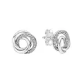 PANDORA Ohrstecker "Always Together" Silber mit Zirkonia 291
